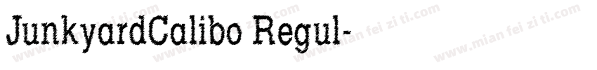 JunkyardCalibo Regul字体转换
